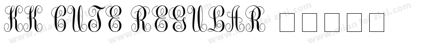 KK Cute Regular字体转换